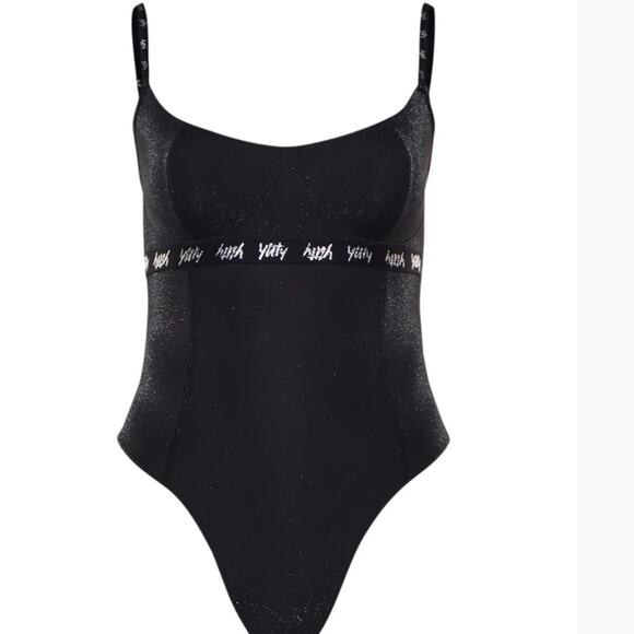 NWT Yitty Spotlight Shaping Demi Cup Thong Bodysuit Shimmer Iconic Black - Picture 4 of 9